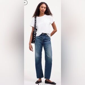 Madewell Darted Barrel-Leg Jean